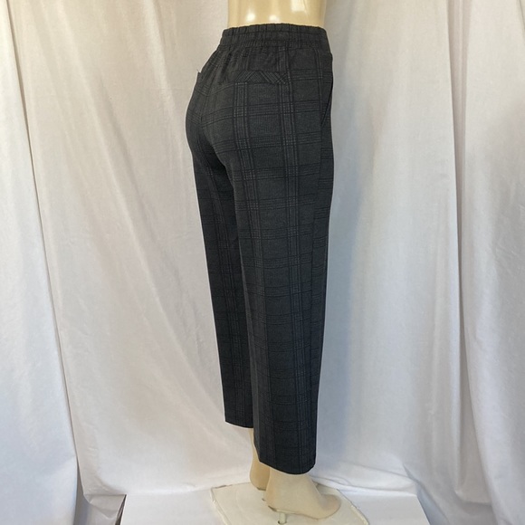 SALE - WIT & WISDOM Pants Women’s Size MP Plaid Wide Leg Cropped Trousers NWOT - Picture 3 of 8